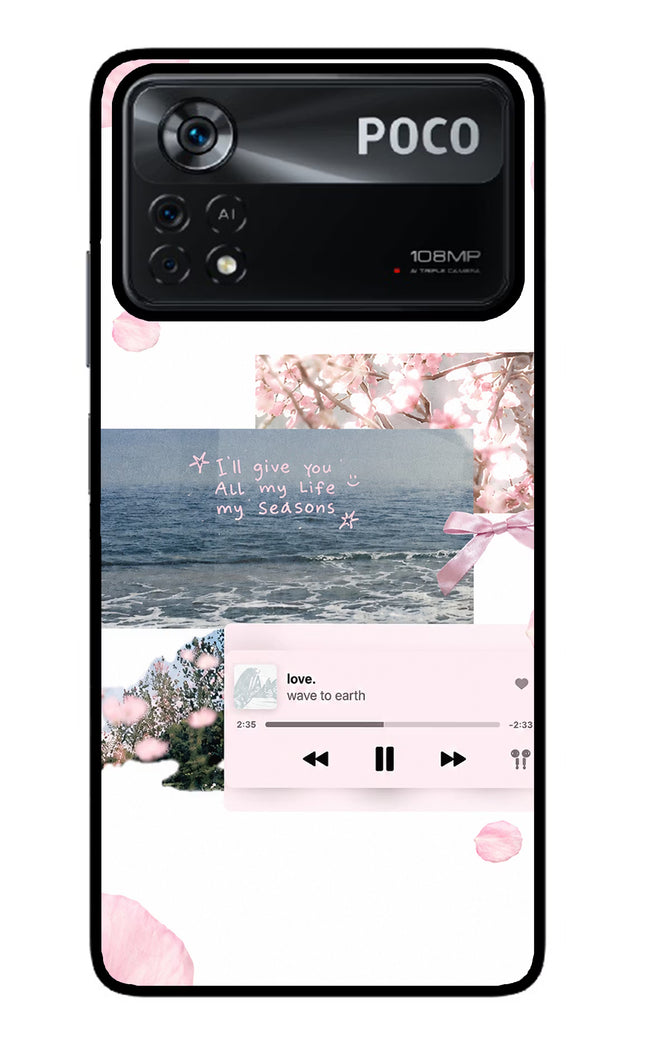 Wave to earth Poco X4 Pro Glass Case