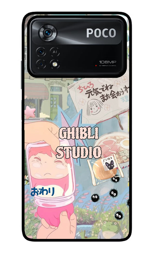 Studio Ghibli Poco X4 Pro Glass Case