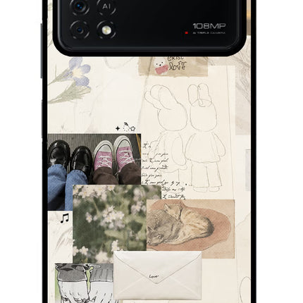 Soft Aesthetic Poco X4 Pro Glass Case