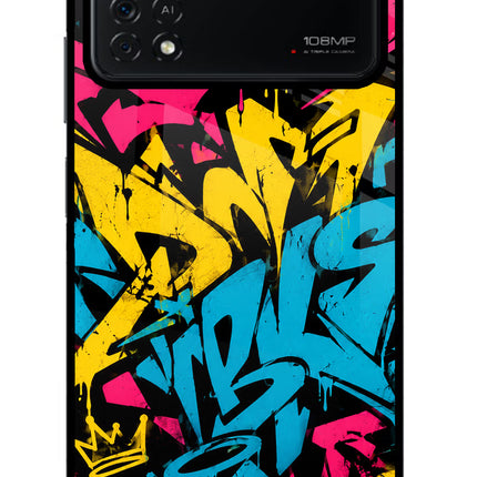 Graffiti Vibe Poco X4 Pro Glass Case