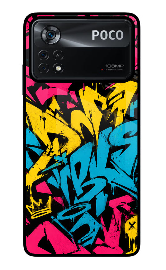 Graffiti Vibe Poco X4 Pro Glass Case