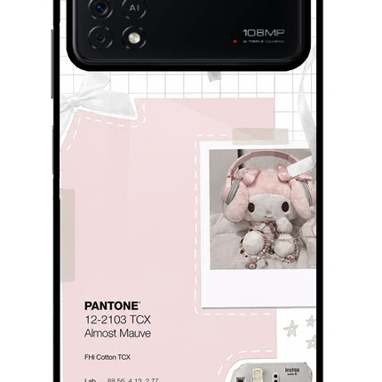 Pantone Asthetic Poco X4 Pro Glass Case