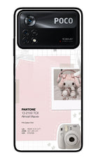 Pantone Asthetic Poco X4 Pro Glass Case