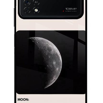 Moon Phase Poco X4 Pro Glass Case