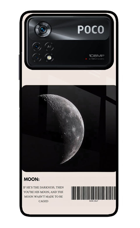 Moon Phase Poco X4 Pro Glass Case