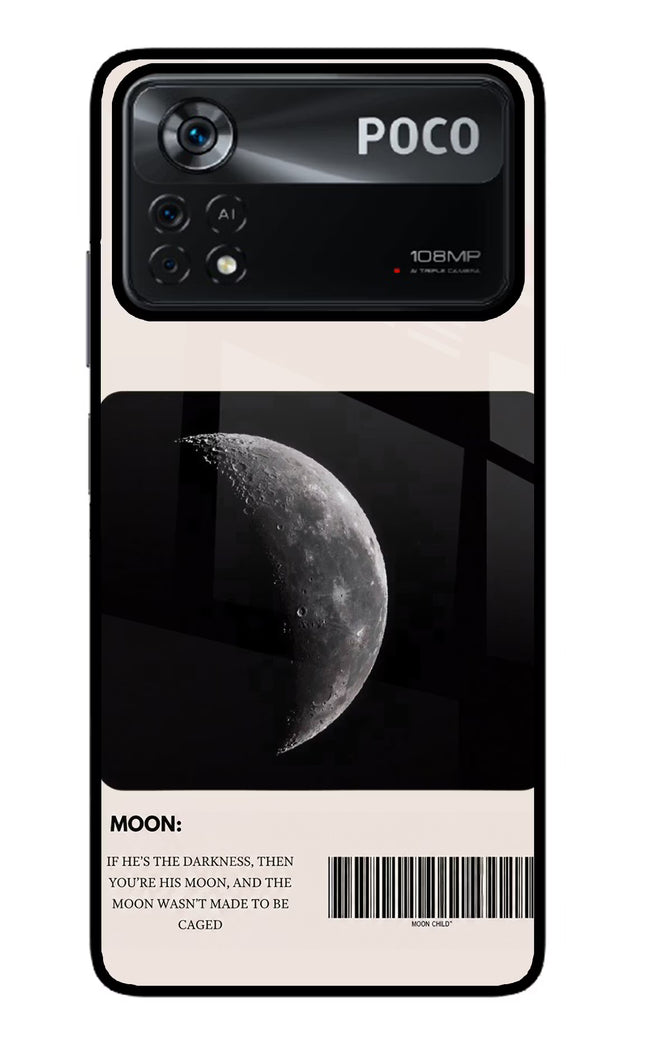 Moon Phase Poco X4 Pro Glass Case