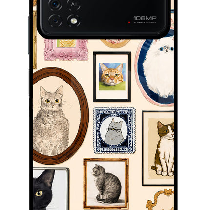 Mirror Cats Poco X4 Pro Glass Case