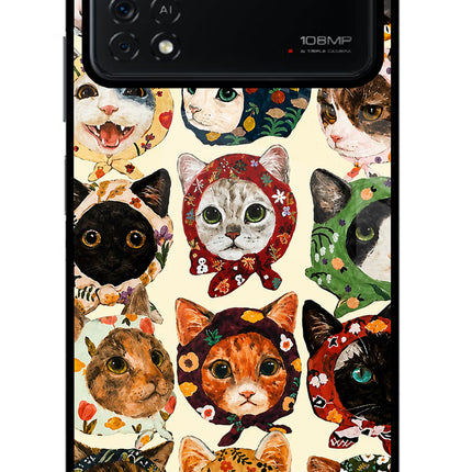 Cool Cat Poco X4 Pro Glass Case