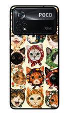 Cool Cat Poco X4 Pro Glass Case