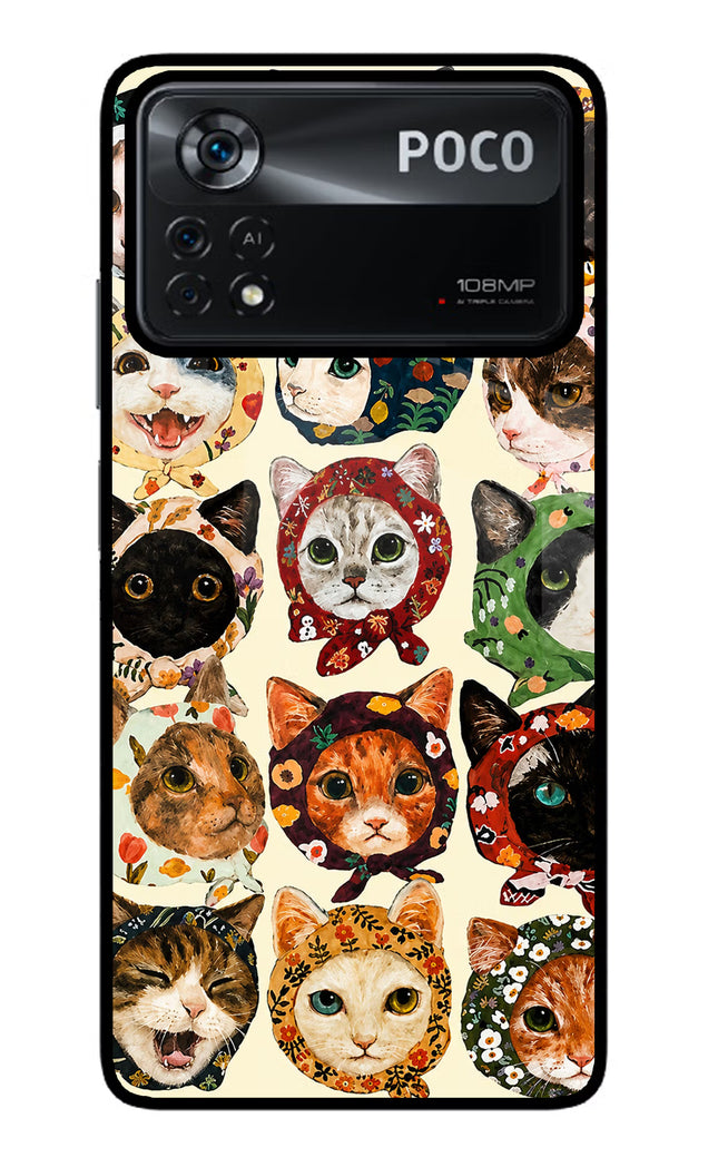 Cool Cat Poco X4 Pro Glass Case