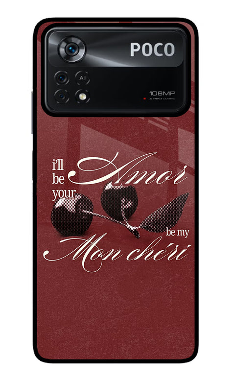 Velvet Cherry Poco X4 Pro Glass Case