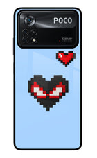 Peter Heart Poco X4 Pro Glass Case