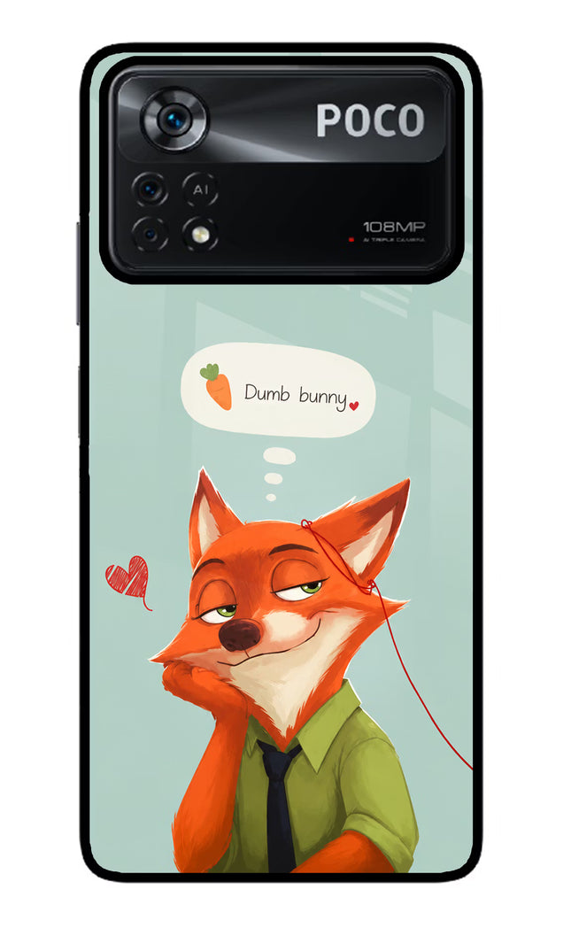 Nick Charm Poco X4 Pro Glass Case