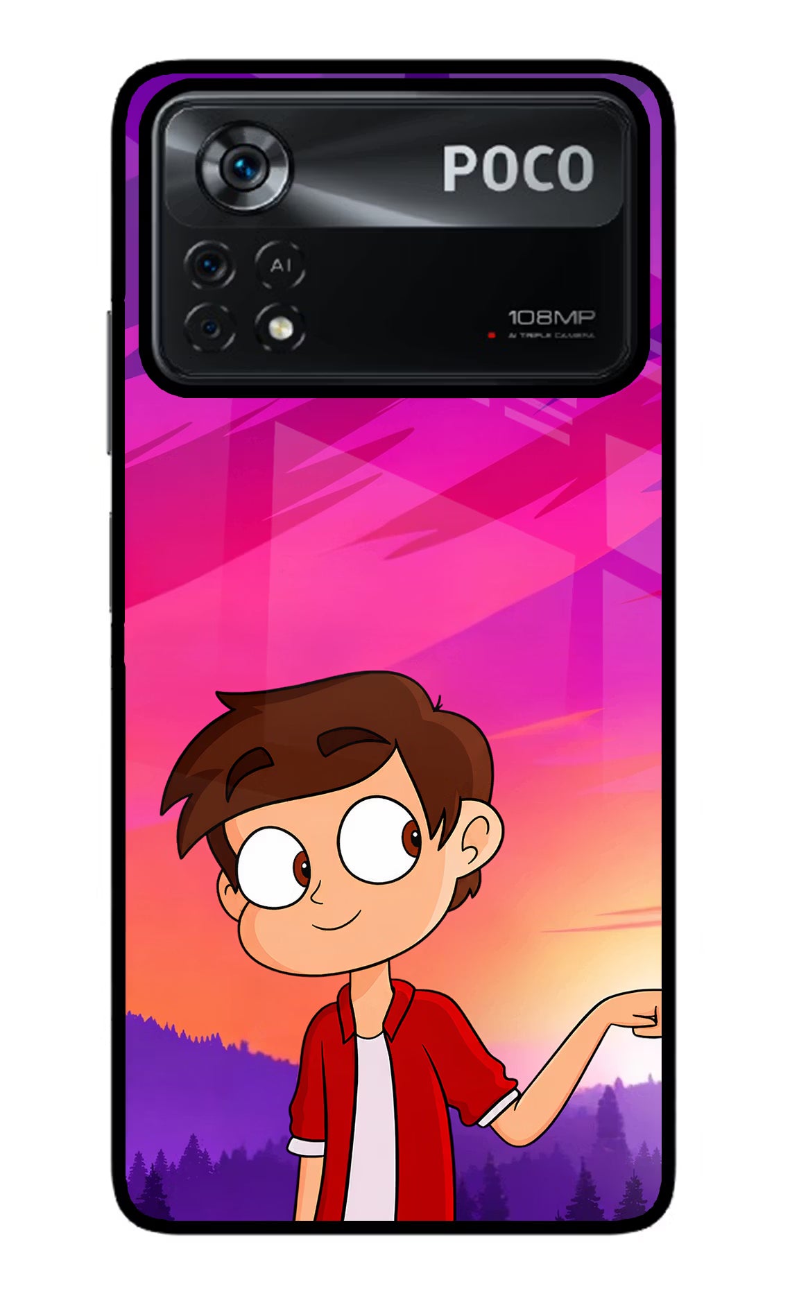 Marco Sunset Poco X4 Pro Glass Case