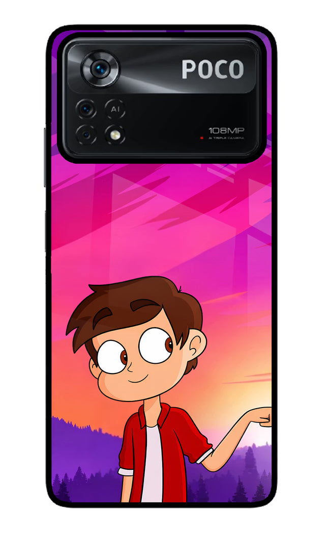 Marco Sunset Poco X4 Pro Glass Case
