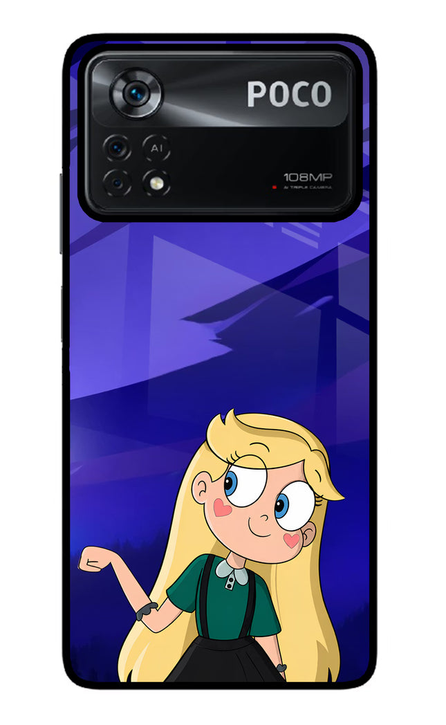 Star Glow Poco X4 Pro Glass Case