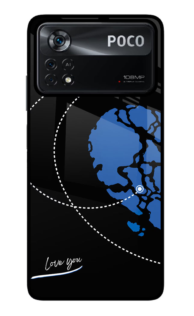 Love Orbit Poco X4 Pro Glass Case