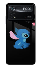 Stitch Crush Poco X4 Pro Glass Case