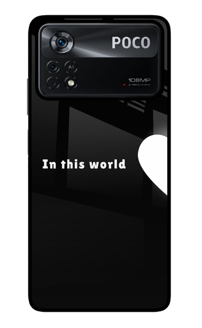 This World Poco X4 Pro Glass Case