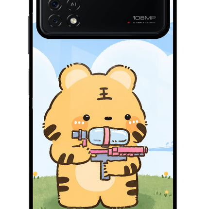 Tiger Treat Poco X4 Pro Glass Case