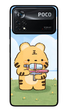 Tiger Treat Poco X4 Pro Glass Case