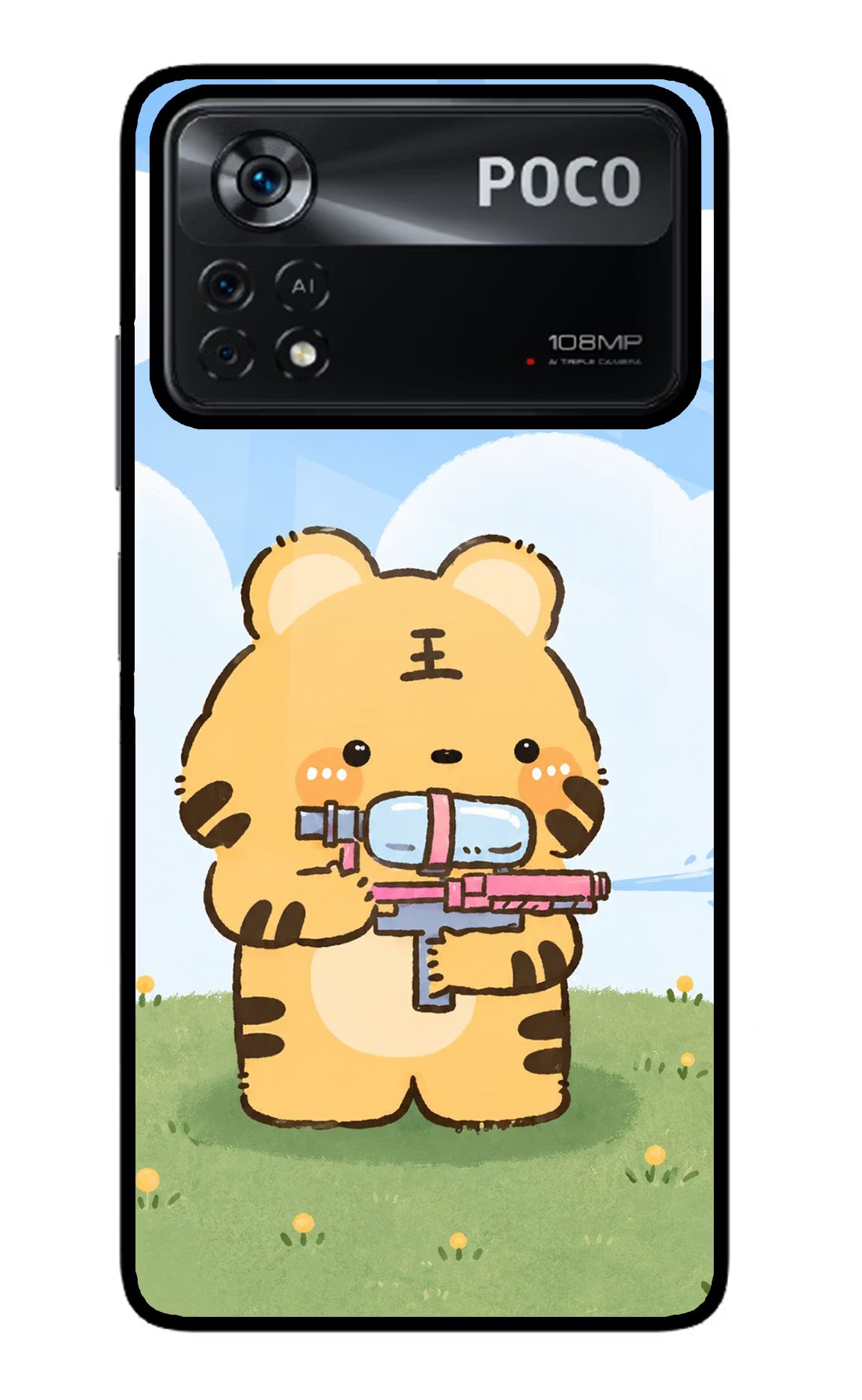 Tiger Treat Poco X4 Pro Glass Case