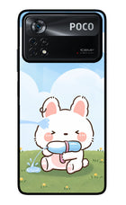 Bunny Treat Poco X4 Pro Glass Case