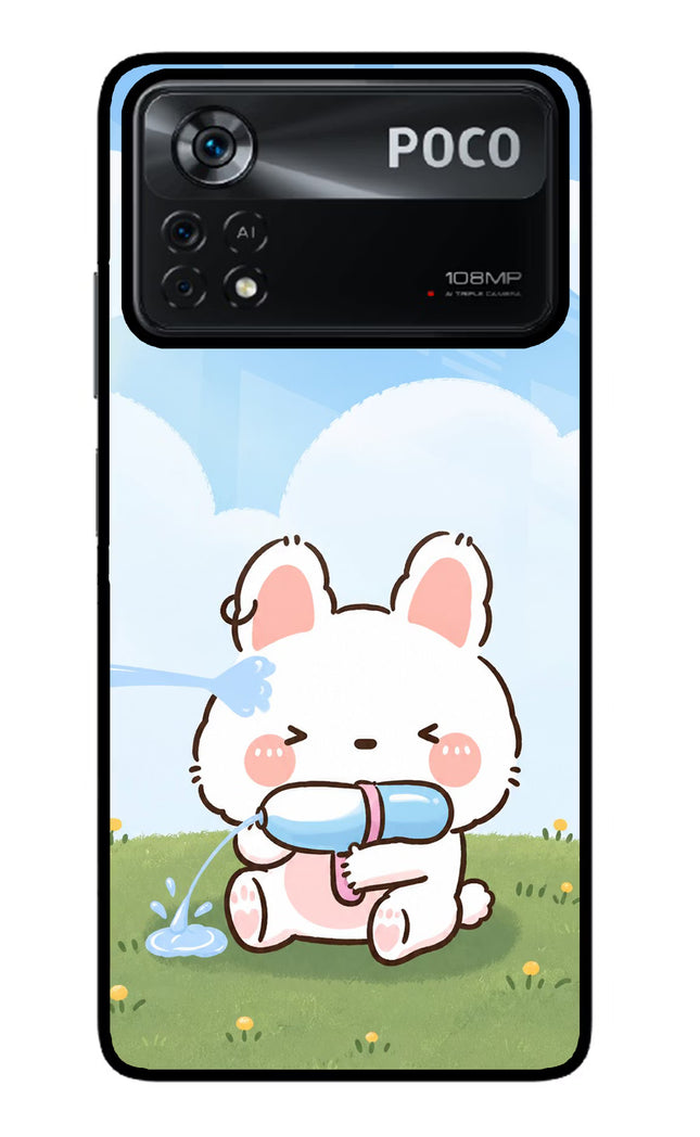 Bunny Treat Poco X4 Pro Glass Case
