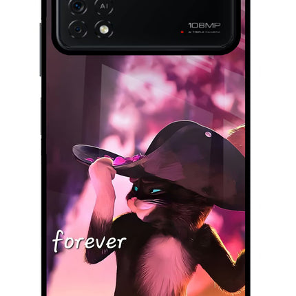 Forever Cat Poco X4 Pro Glass Case