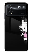 Kitty Charm Poco X4 Pro Glass Case