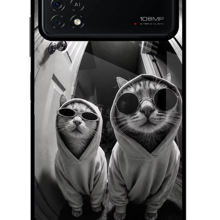 Hood Cats Poco X4 Pro Glass Case