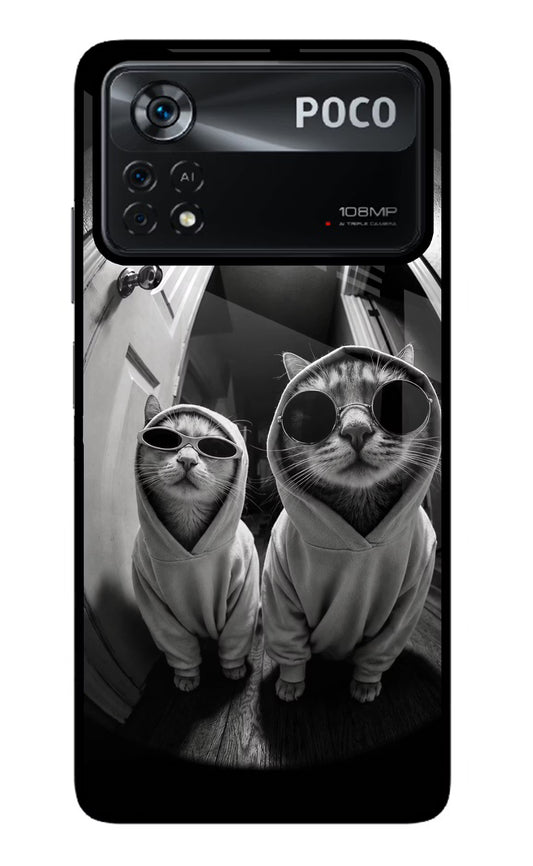 Hood Cats Poco X4 Pro Glass Case