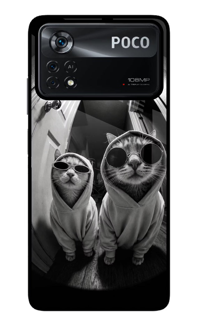 Hood Cats Poco X4 Pro Glass Case