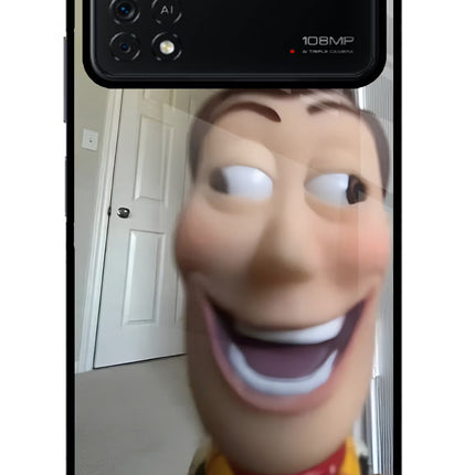 Side Eye Woody Poco X4 Pro Glass Case