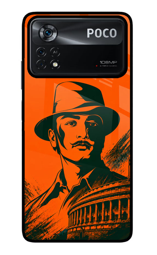Bhagat Singh Legacy Poco X4 Pro Glass Case