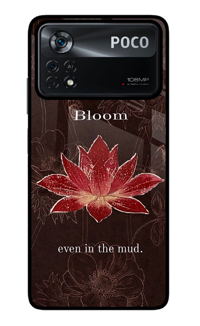Bloom Poco X4 Pro Glass Case