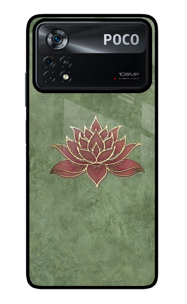 Lotus Grace Poco X4 Pro Glass Case