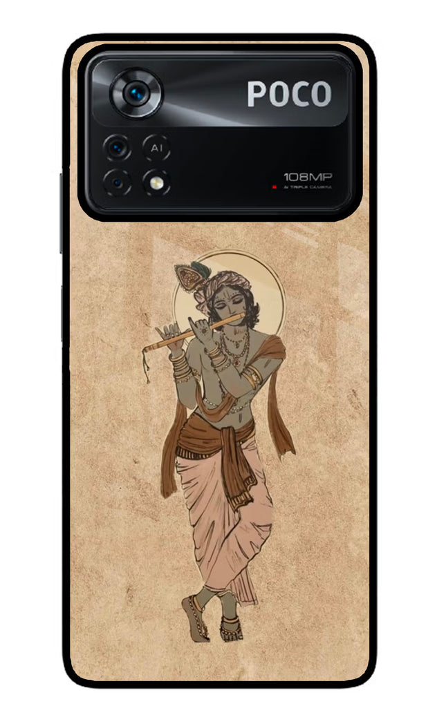 Krishna Poco X4 Pro Glass Case
