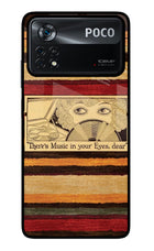 Vinyl Stripes Poco X4 Pro Glass Case