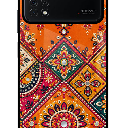 Kutch Glow Poco X4 Pro Glass Case