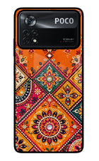Kutch Glow Poco X4 Pro Glass Case
