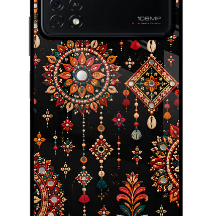 Boho Noir Poco X4 Pro Glass Case