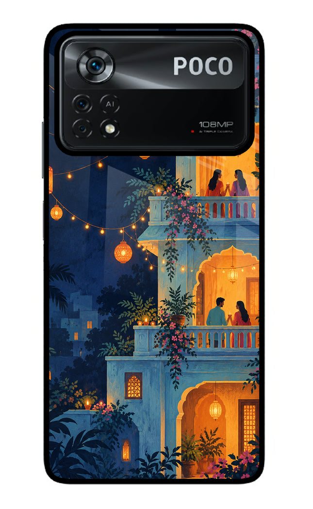 Balcony Glow Poco X4 Pro Glass Case