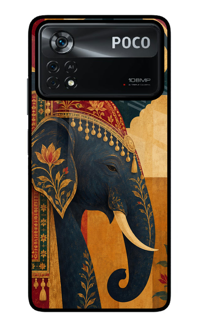 Royal Elephant Poco X4 Pro Glass Case