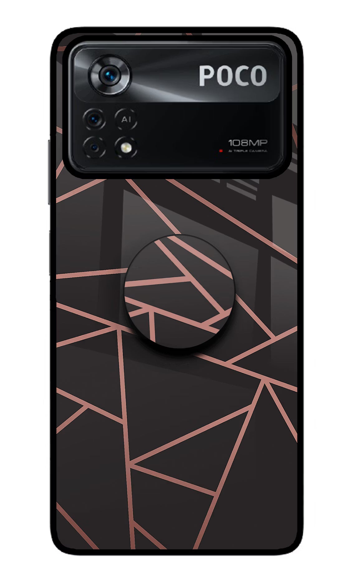 Geometric Pattern Poco X4 Pro Pop Case by Casekaro