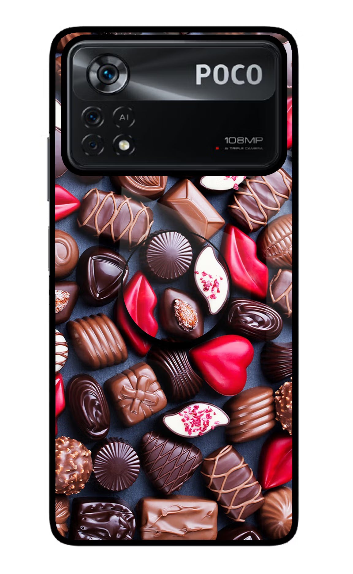 Chocolates Poco X4 Pro Pop Case by Casekaro