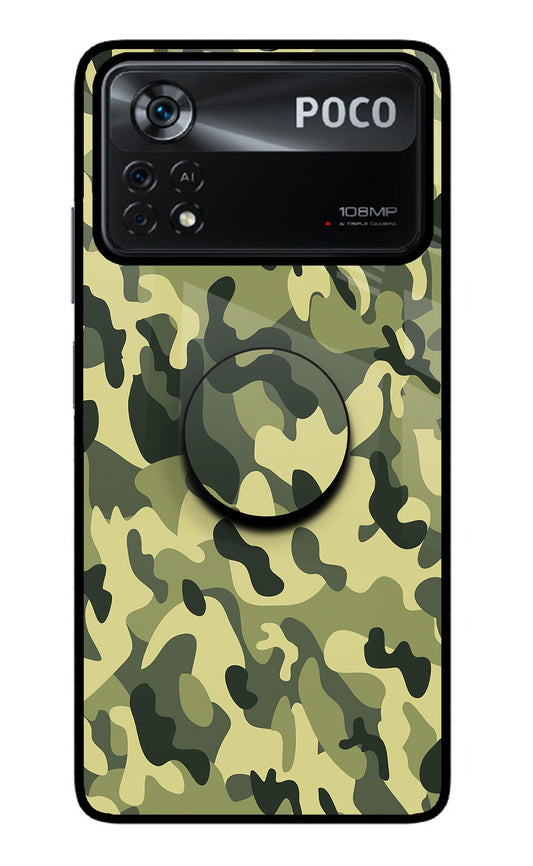 Camouflage Poco X4 Pro Glass Case