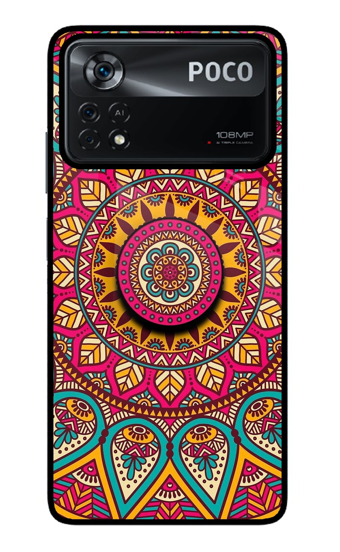 Mandala Poco X4 Pro Glass Case