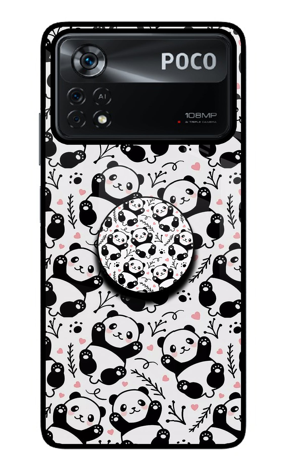 Cute Panda Poco X4 Pro Pop Case