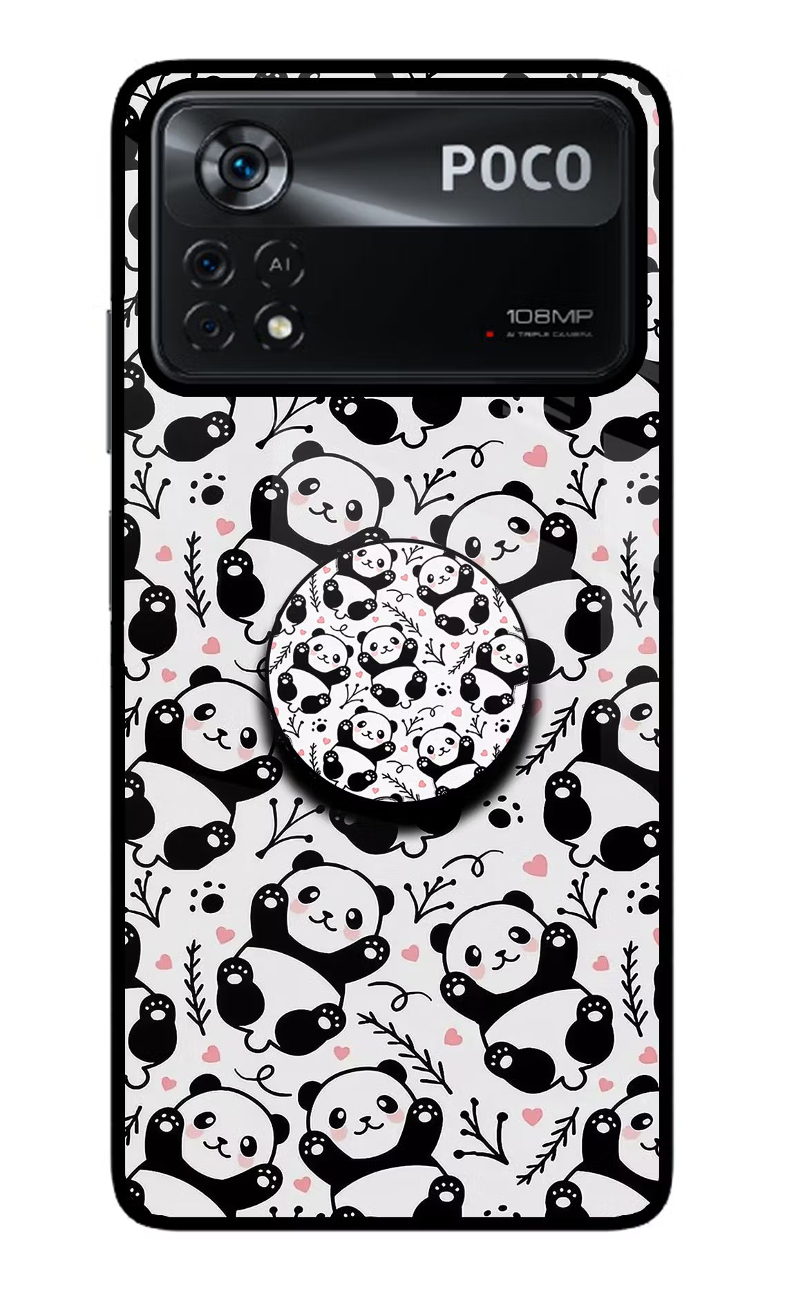 Cute Panda Poco X4 Pro Pop Case by Casekaro